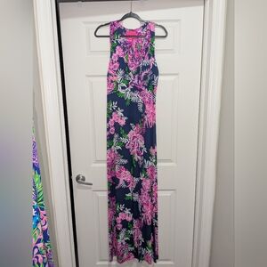 Lilly Pulitzer Oyster Bay Navy Maxi Dress